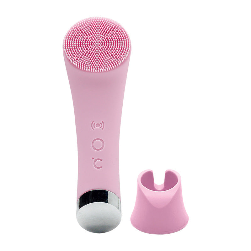 Silicone Face Cleansing Brush Facial Cleansing Brush Electric Facial Brush Vibration Heating